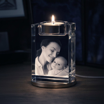 New 3D Photo Crystal Light Stand - Cool White 2