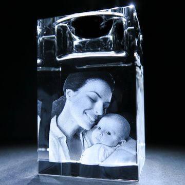 In a Crystal 3D Photo Candle 2 2